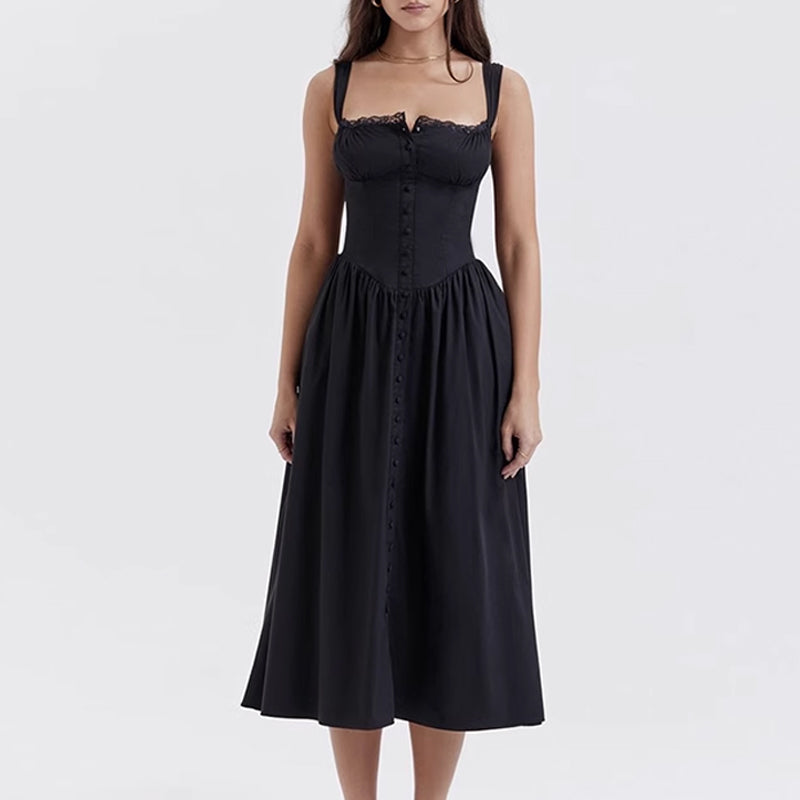 Robe à Bretelles Dos Nu Mince