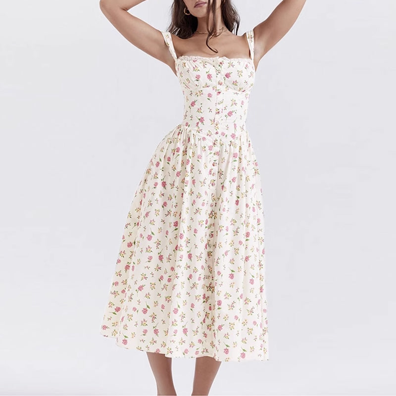 Robe à Bretelles Dos Nu Mince